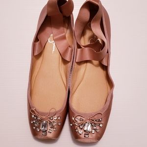 Rose Jessica Simpson Ballerina Shoes 9.5M